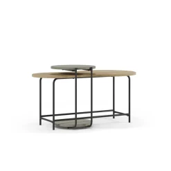 Salontafel Set Rosie Eiken/groen - Giga Meubel