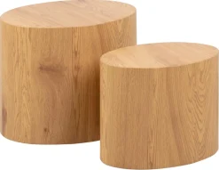 Salontafel Set van 2 Finn MDF Naturel - Giga Living
