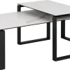 Salontafel Set van 2 Glentruan Wit Keramiek - Giga Living