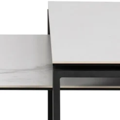 Salontafel Set van 2 Glentruan Wit Keramiek - Giga Living