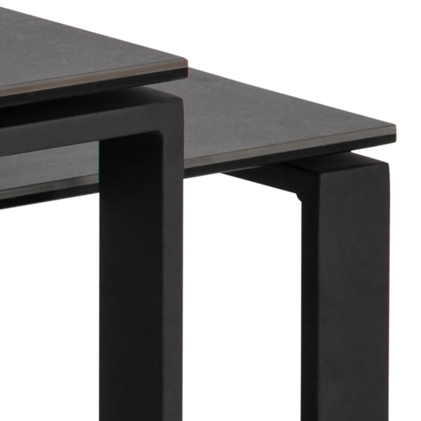Salontafel Set van 2 Glentruan Zwart Keramiek - Giga Living