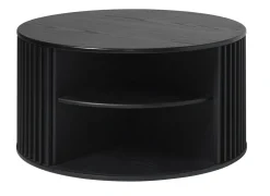 Salontafel Siena Zwart Ø85cm - Giga Living
