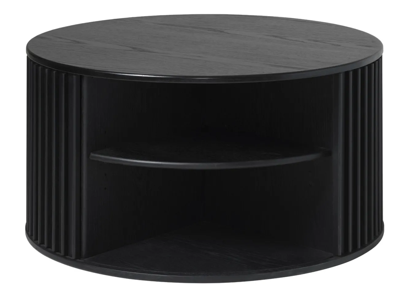 Salontafel Siena Zwart Ø85cm - Giga Living