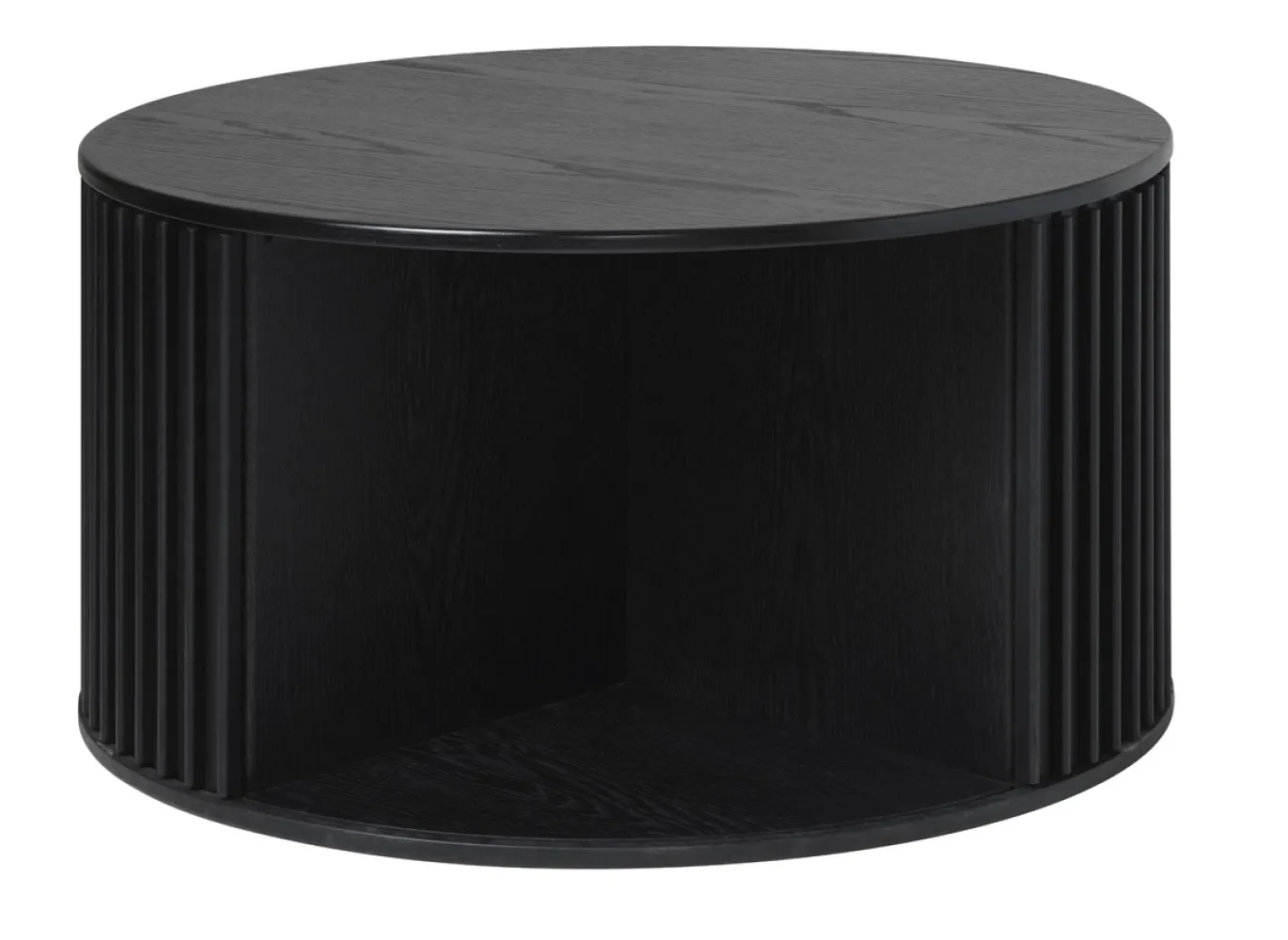 Salontafel Siena Zwart Ø85cm - Giga Living