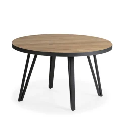 Salontafel Sindi Rond Me 80cm Naturel/bocamina - Giga Meubel