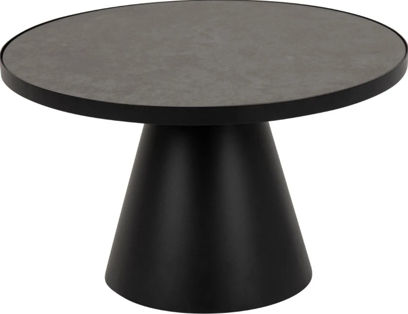 Salontafel Sjors Keramiek Zwart Fairba Ø65,7x40cm - Giga Living