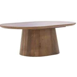 Salontafel Stijn Bruin Deens Ovaal 130cm - Giga Meubel