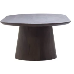 Salontafel Stijn Walnoot Deens Ovaal 130cm - Giga Meubel