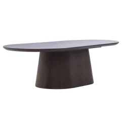 Salontafel Stijn Walnoot Deens Ovaal 130cm - Giga Meubel