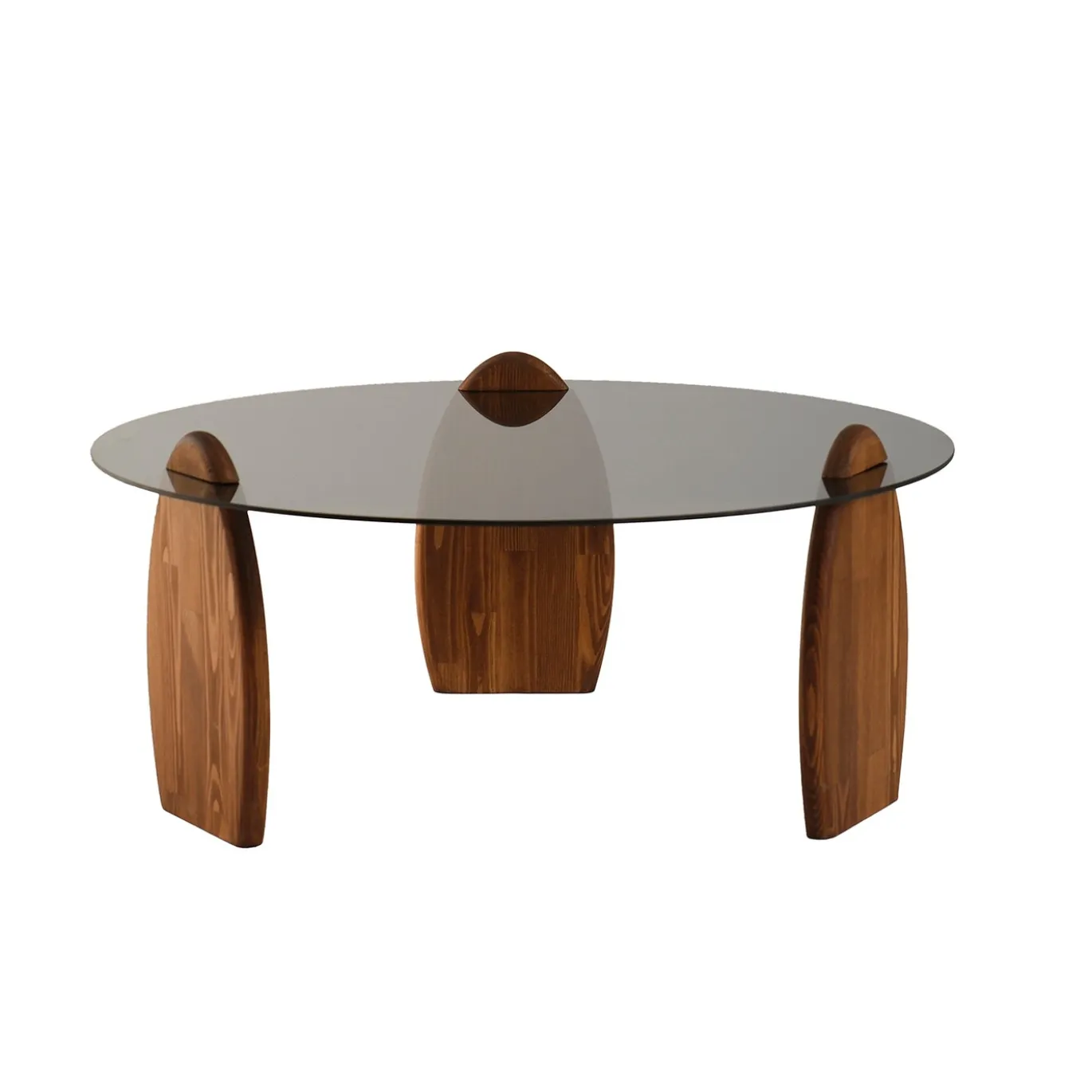 Salontafel Surf Smoke/Bruin Ø90cm