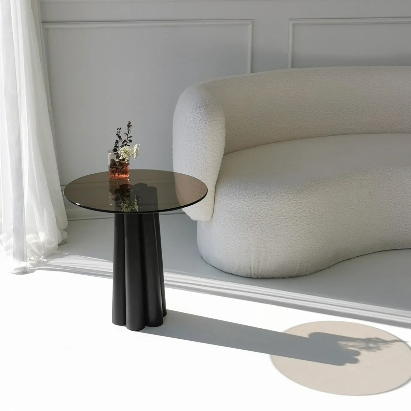 Salontafel Thales Brons/Zwart Ø50cm