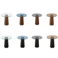 Salontafel Thales Brons/Zwart Ø50cm