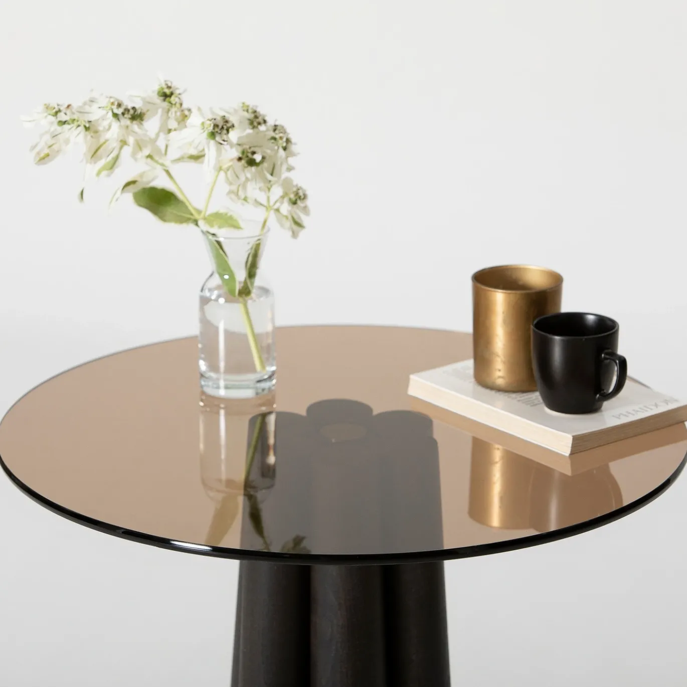 Salontafel Thales Brons/Zwart Ø50cm