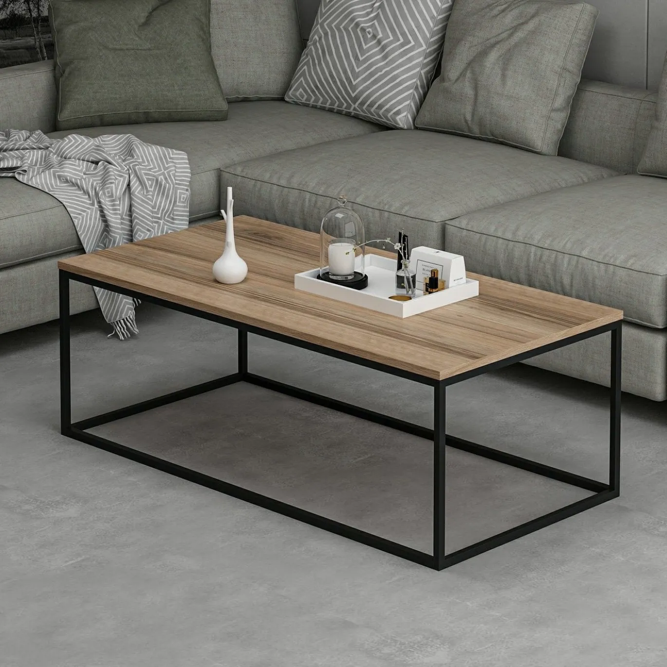 Salontafel Tiger Walnoot 120cm