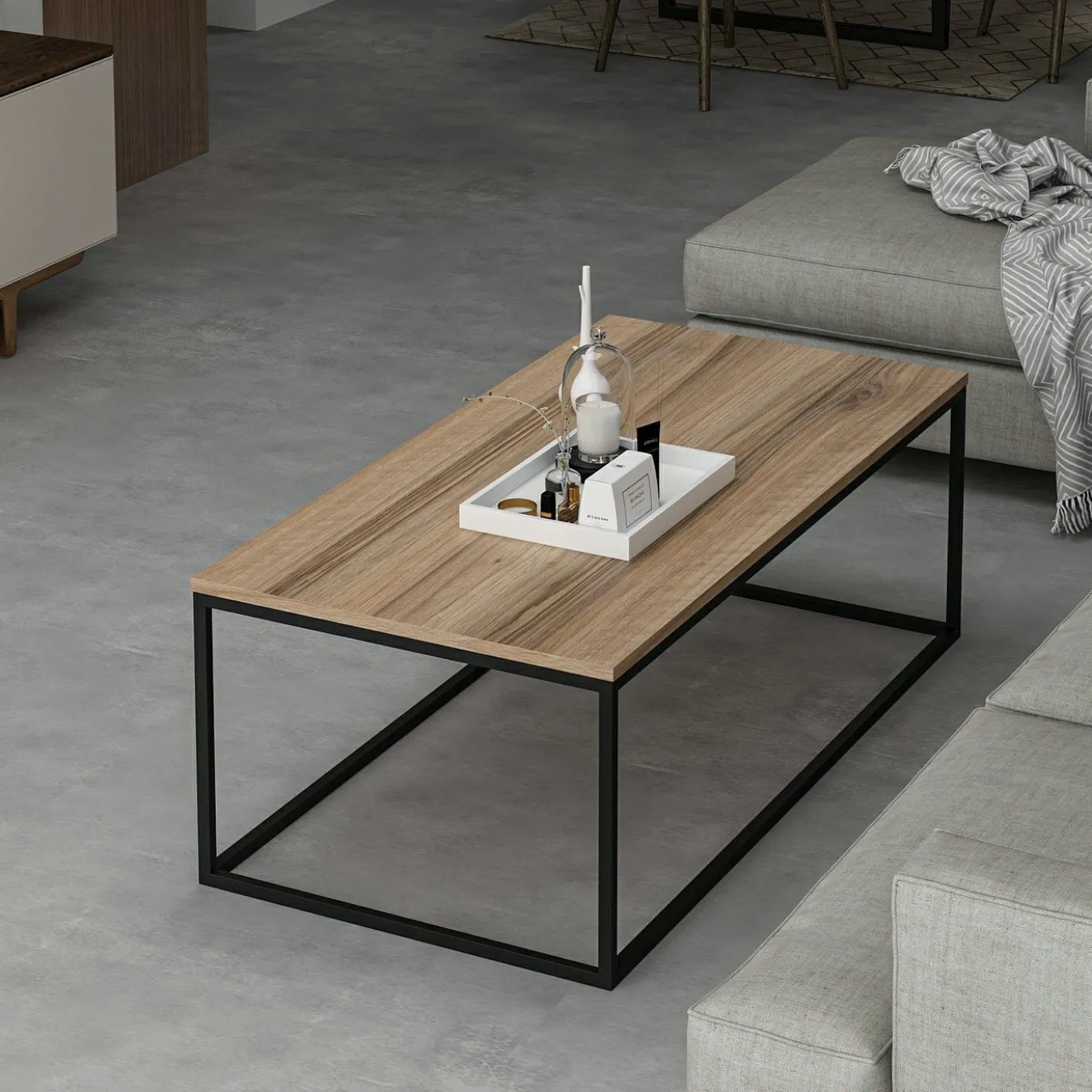 Salontafel Tiger Walnoot 120cm