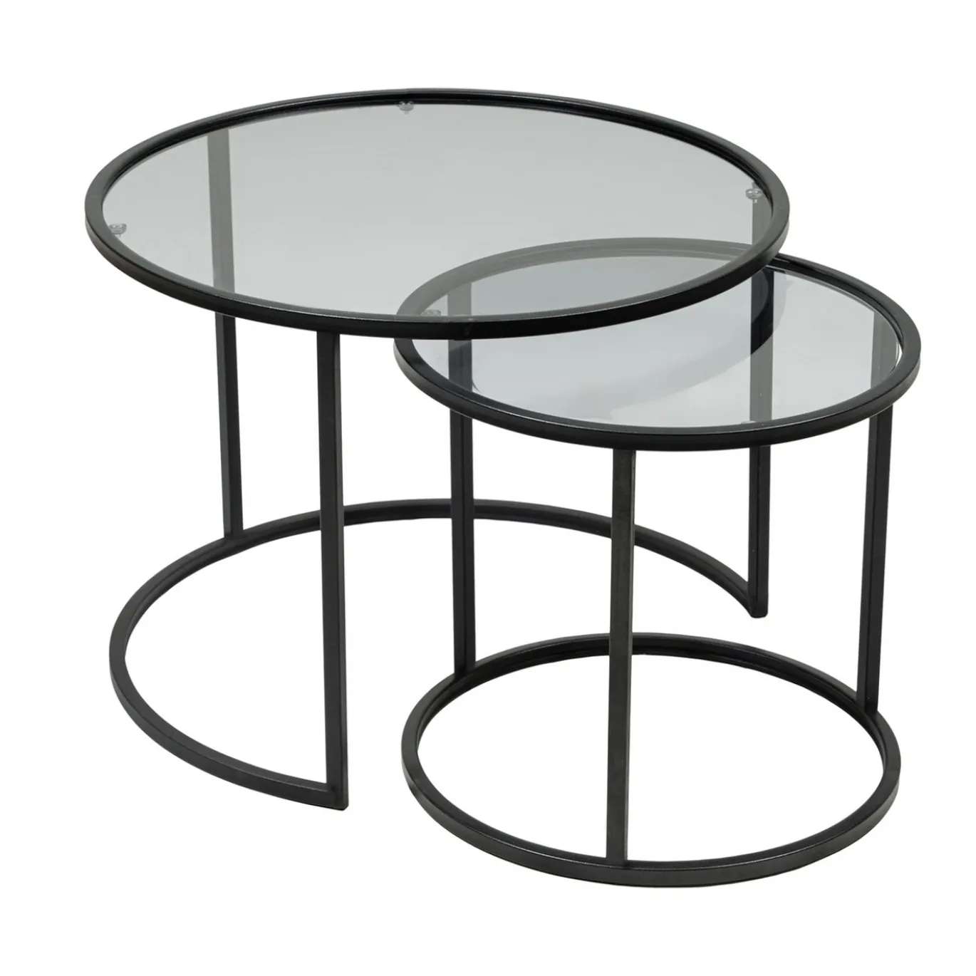 Salontafel Tokyo Zwart Set van 2