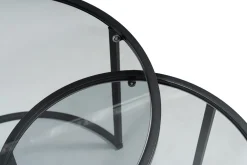 Salontafel Tokyo Zwart Set van 2
