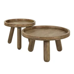 Salontafel Tripod Mango Naturel Set van 2 - Giga Meubel