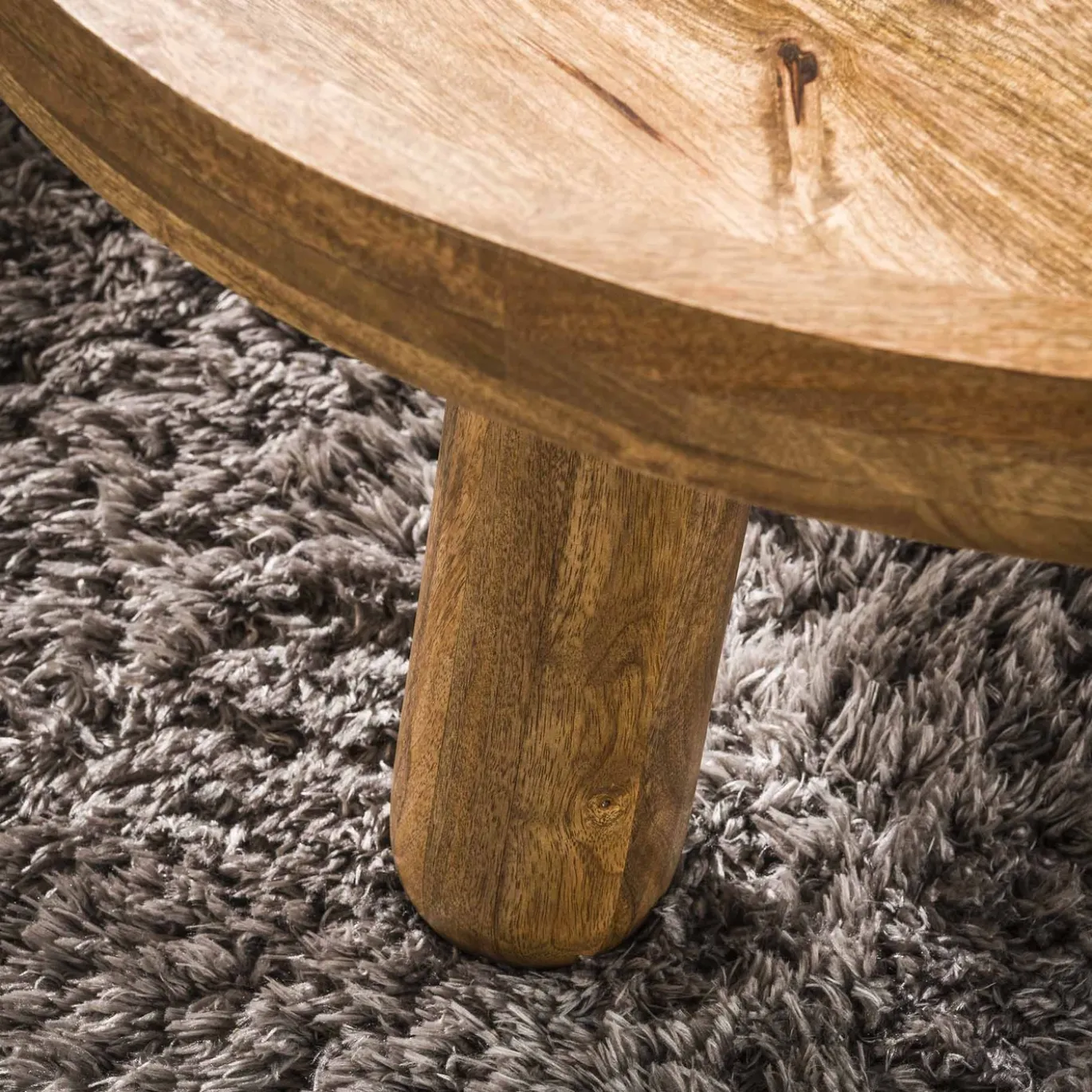 Salontafel Tripod Mango Naturel Set van 2 - Giga Meubel