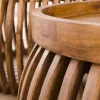 Salontafel Tweak Curve Set van 2 Mangohout Ø80/Ø60