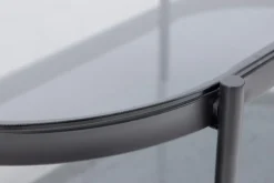 Salontafel Vadodara Glas Grijs 95cm - Giga Living