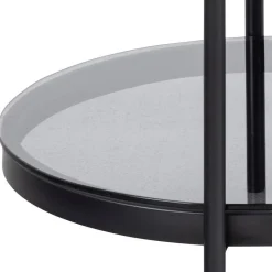 Salontafel Vadodara Glas Grijs 95cm - Giga Living