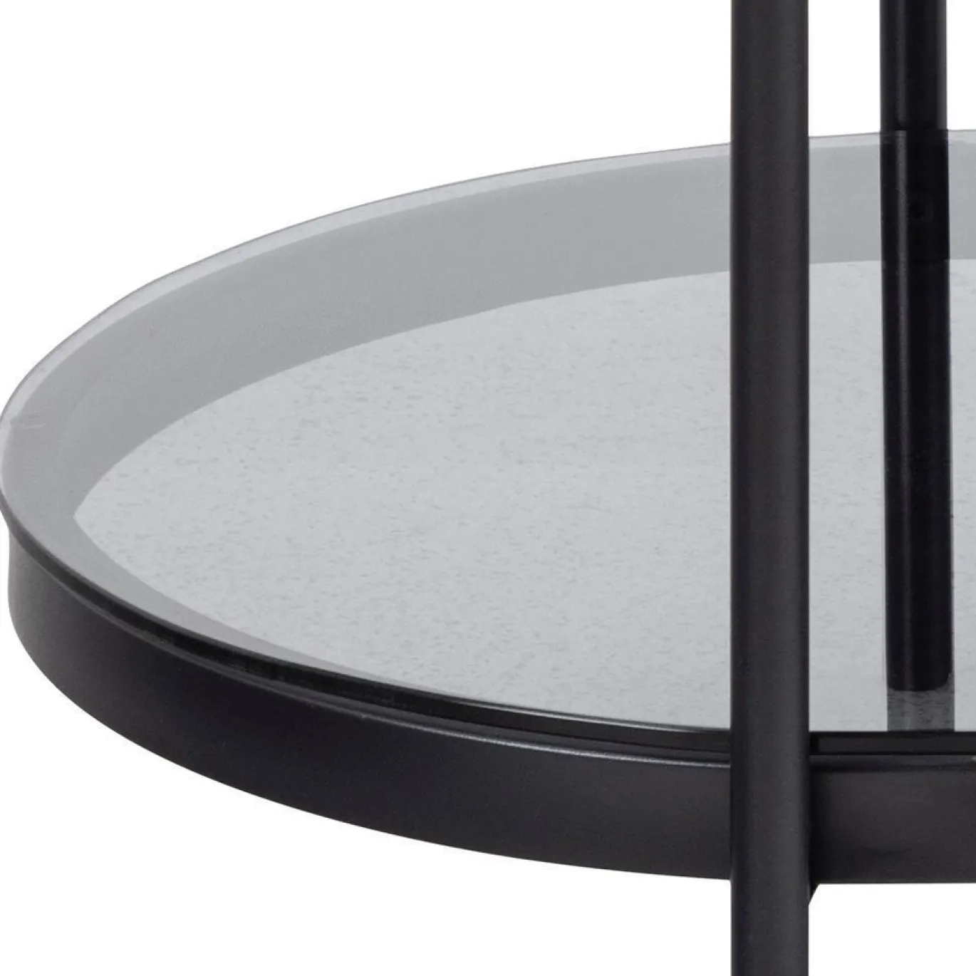 Salontafel Vadodara Glas Grijs 95cm - Giga Living