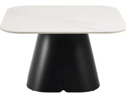 Salontafel Valsta Keramiek Wit Unico 80cm - Giga Living