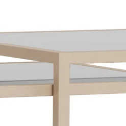 Salontafel Vayen Glas Transparant Set van 2 90cm - Giga Living
