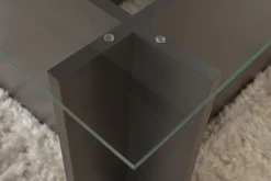 Salontafel Vetrino Glas/Antraciet 105cm