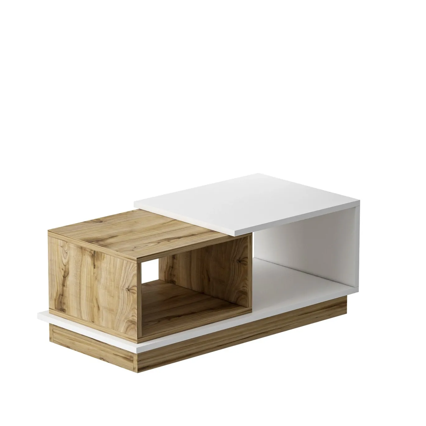 Salontafel Viyana Wit/Naturel 90cm