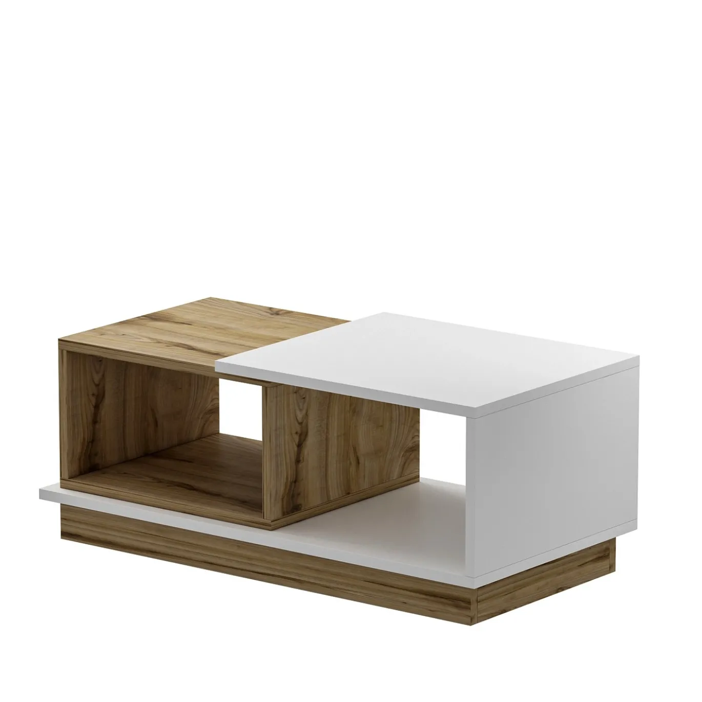 Salontafel Viyana Wit/Naturel 90cm