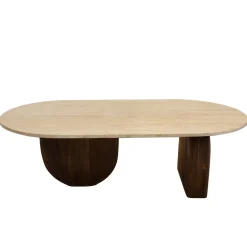 Salontafel Wessel Travertin Bruin - Giga Meubel