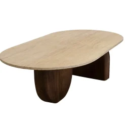 Salontafel Wessel Travertin Bruin - Giga Meubel