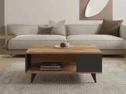 Salontafel Yuka Walnoot 90cm