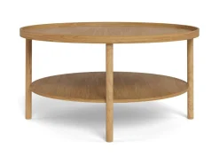Salontafel Zane Eiken Ø80cm - Giga Living