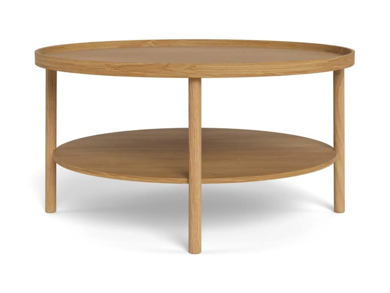 Salontafel Zane Eiken Ø80cm - Giga Living