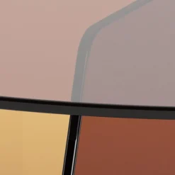 Salontafel Zelon Glas Bruin Ø80cm - Giga Living