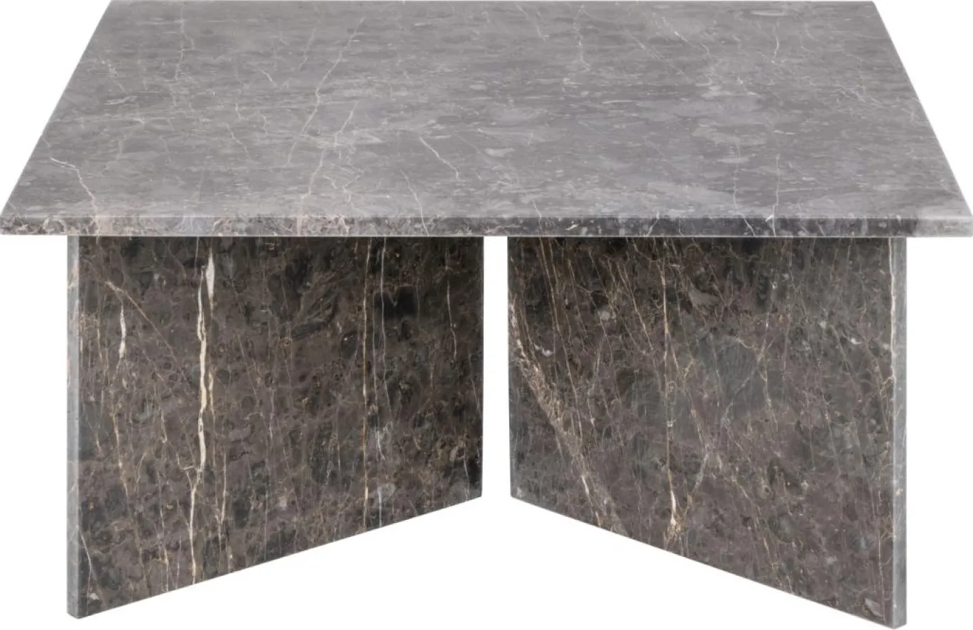 Salontafel Zivik Marmer Grijs Marron 90cm - Giga Living