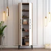 Schoenenkast Berlin Melamine Walnoot Wit