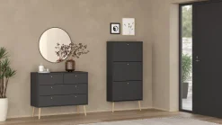 Schoenenkast Bodo Matgrijs - Giga Living