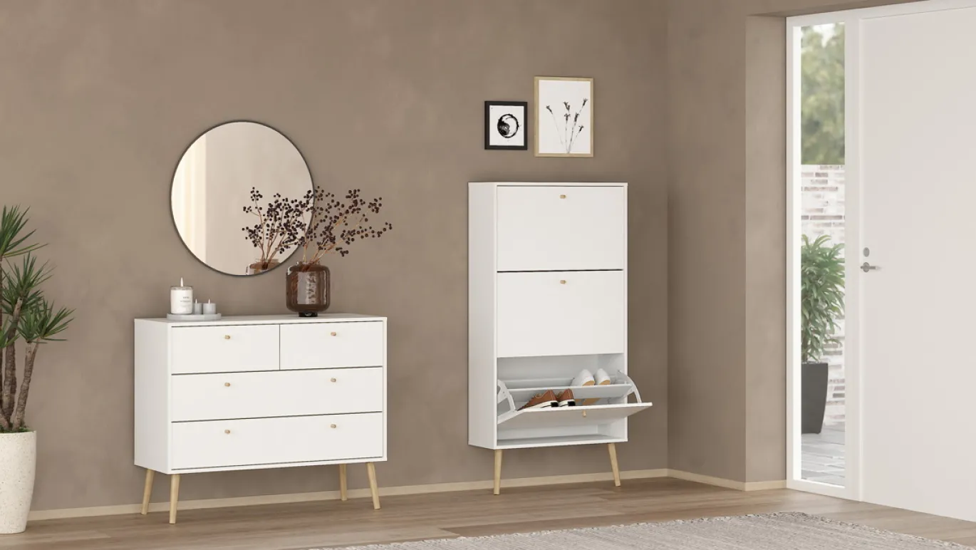 Schoenenkast Bodo Wit - Giga Living