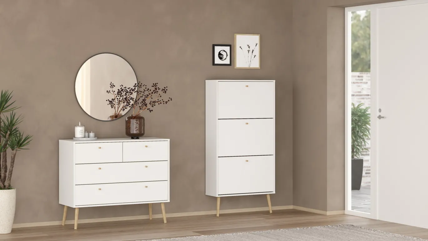 Schoenenkast Bodo Wit - Giga Living