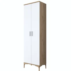 Schoenenkast Ergani Wit/Walnoot