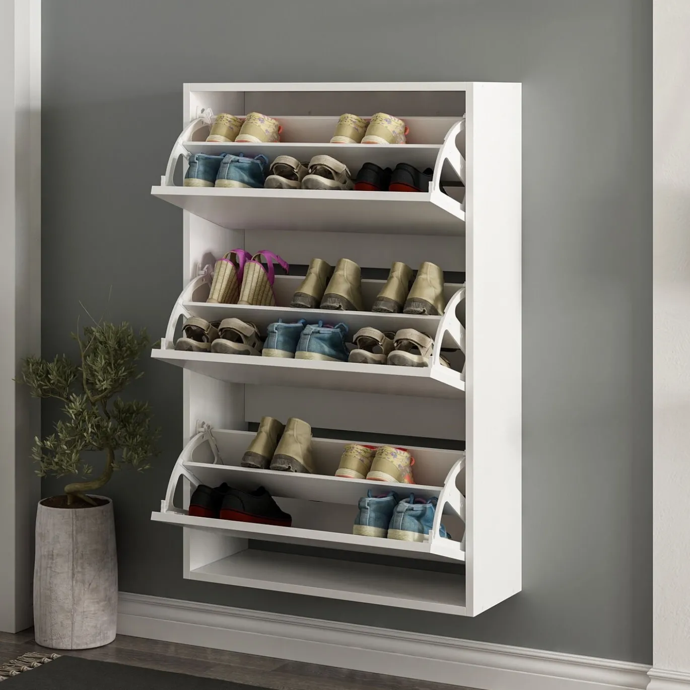 Schoenenkast Lupa 3 Wit