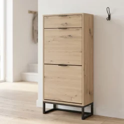 Schoenenkast Miko Naturel 50x108cm - Giga Meubel