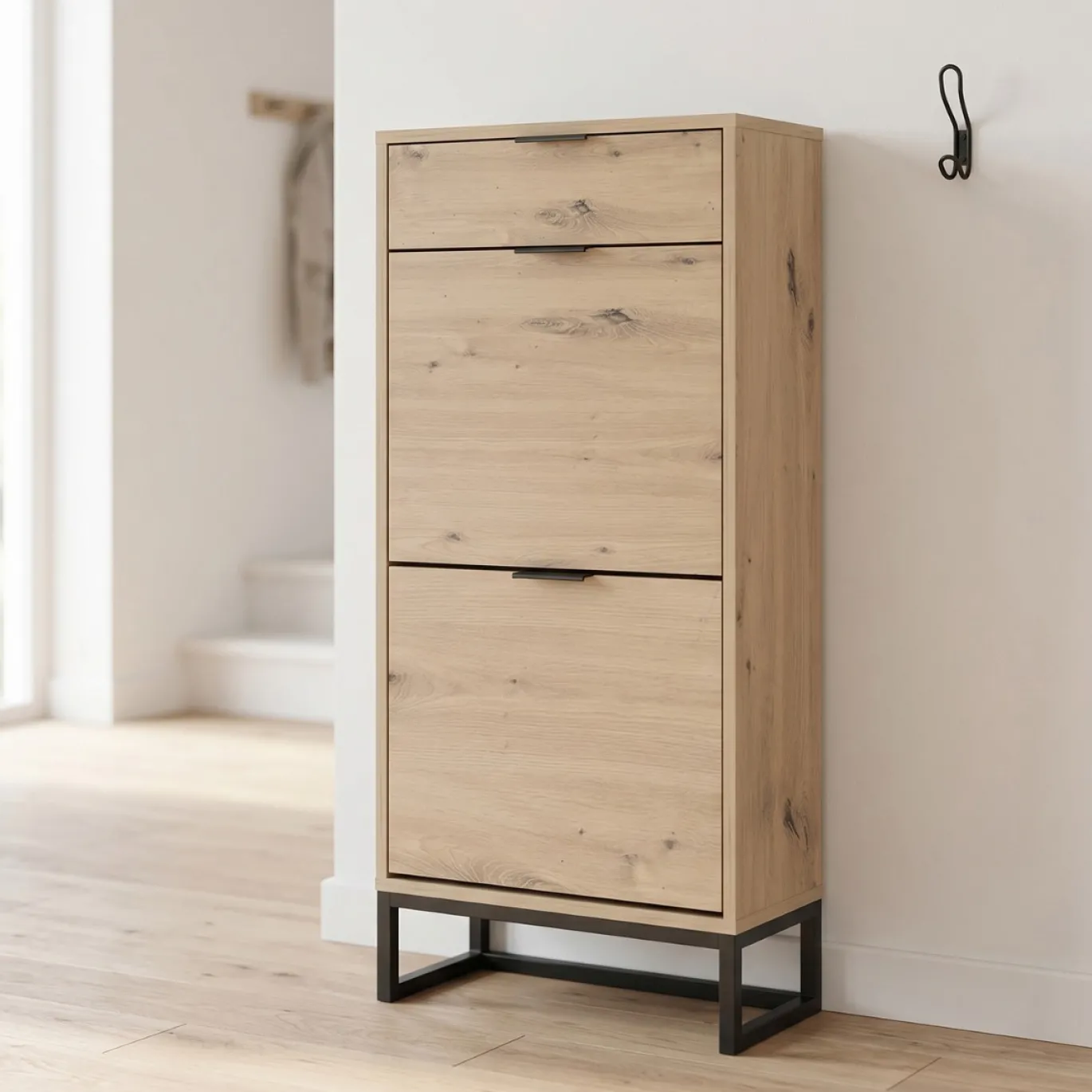 Schoenenkast Miko Naturel 50x108cm - Giga Meubel