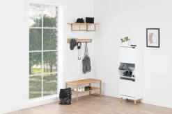 Schoenenkast Nylen Frame Mdf Wit 133cm - Giga Living
