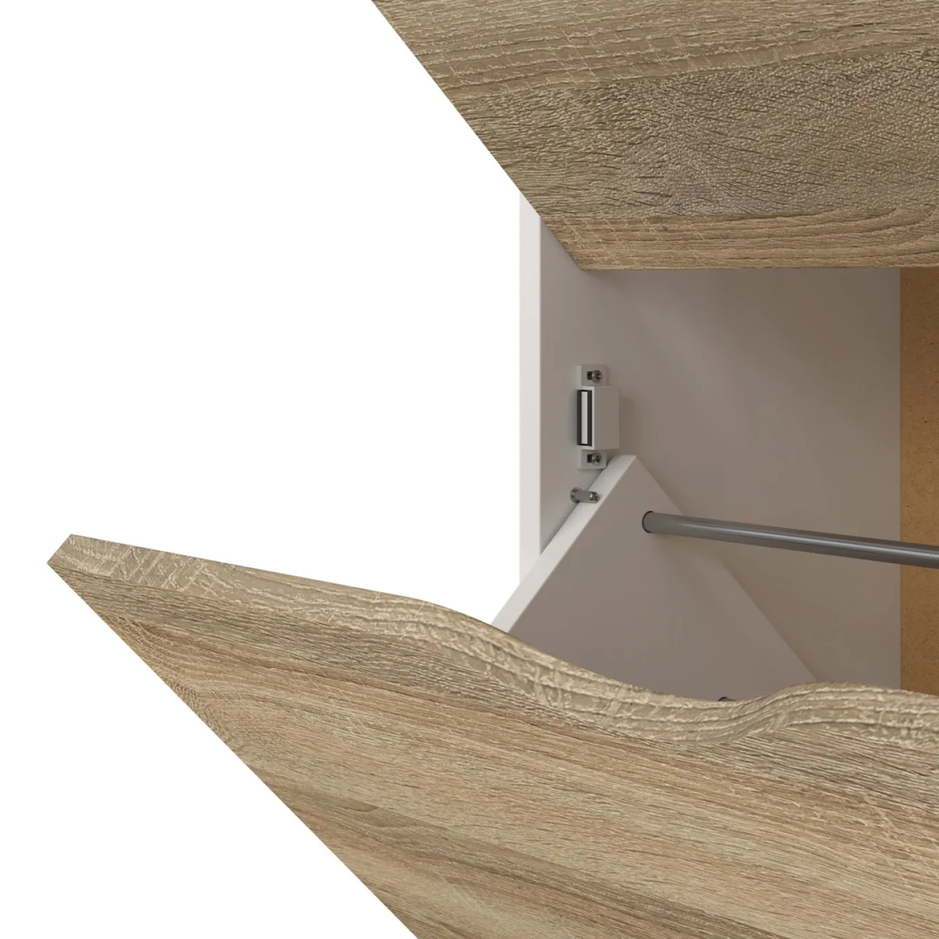 Schoenenkast Oslo Wit/Naturel - Giga Living