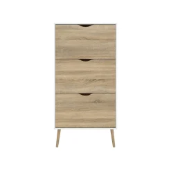 Schoenenkast Oslo Wit/Naturel - Giga Living